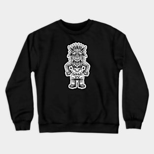 Cute Little Tribal Indian Chief Warrior Crewneck Sweatshirt